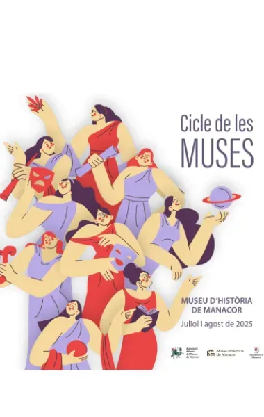 Cartell del Cicle de les Muses, juliol i agost de 2025.