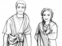 Personajes romanos para recortar
