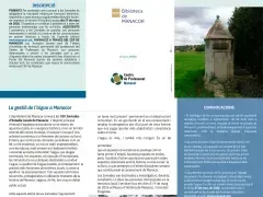 Tríptic de les XIV Jornades d'Estudis Locals de Manacor