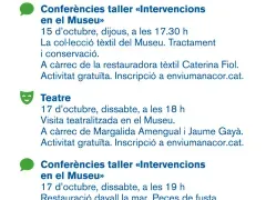 Cartell d'activitats d'aquesta setmana de '100 anys, 100 mirades'