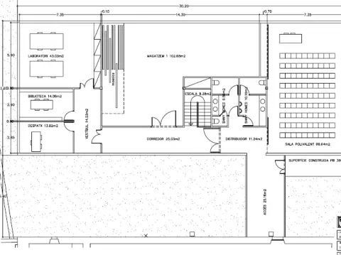Pla d'usos de l'edifici annex